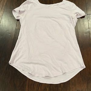 Love tee lululemon lilac cotton tee size 4 euc